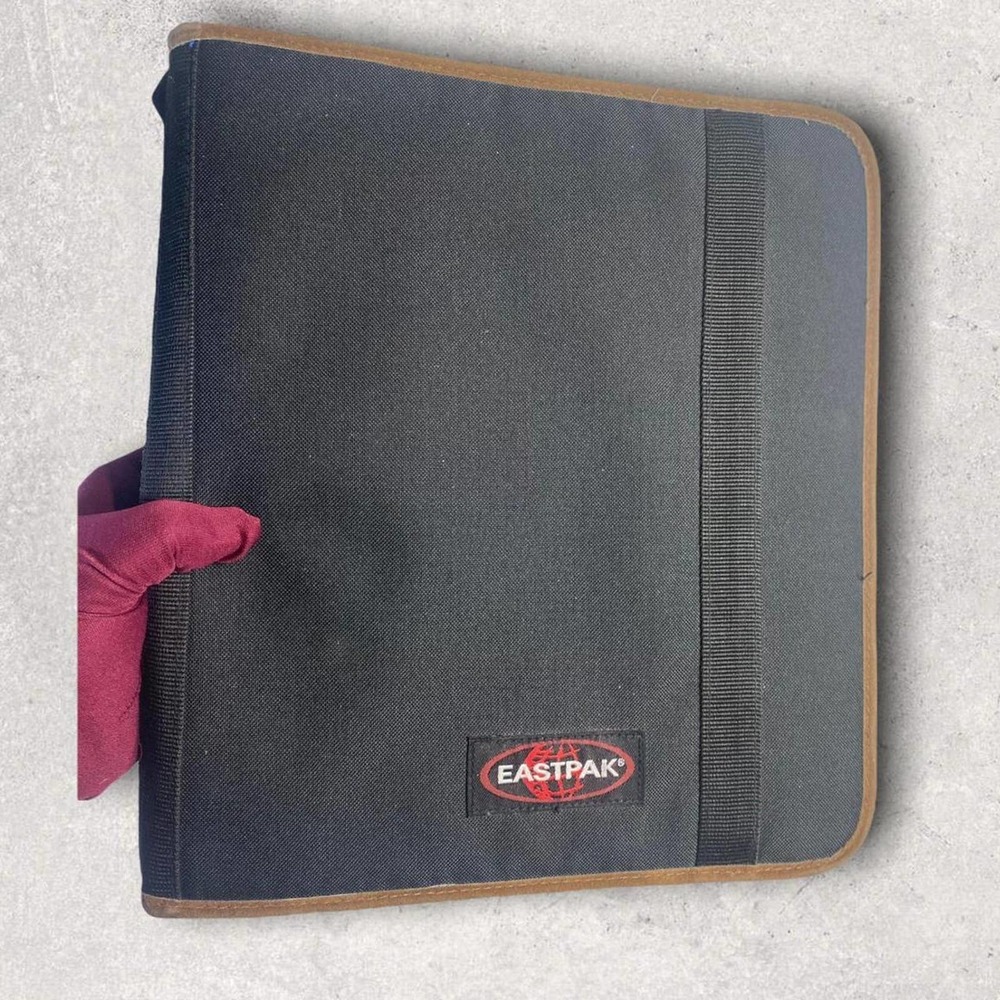 Vintage  Eastpak Suede Trim 6 Ring Zip Binder